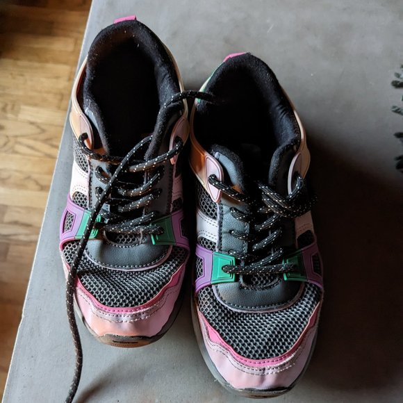 Zara MULTI-PIECE TECHNICAL SNEAKERS | US Women's 7 / Kids 4 - Picture 2 of 15